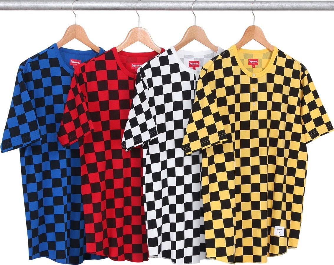 S/S Checkered Henley